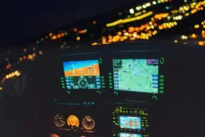 how safe is flying at night