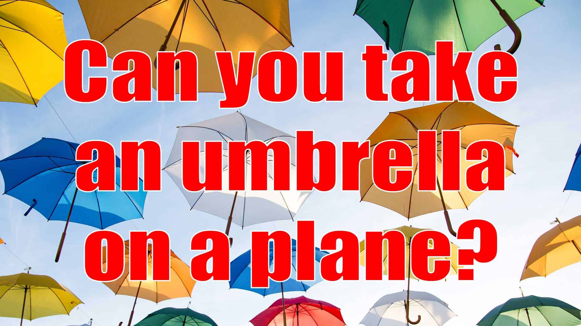Do the TSA and Airlines Permit Umbrellas on a Plane?