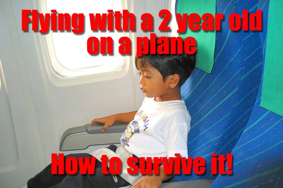 Flying with a 2 year old on a plane - how to survive it!