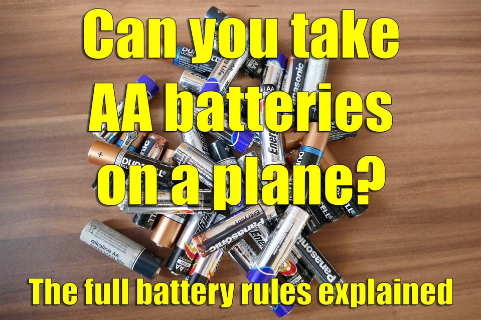 Ca you take AA batteries on a plane