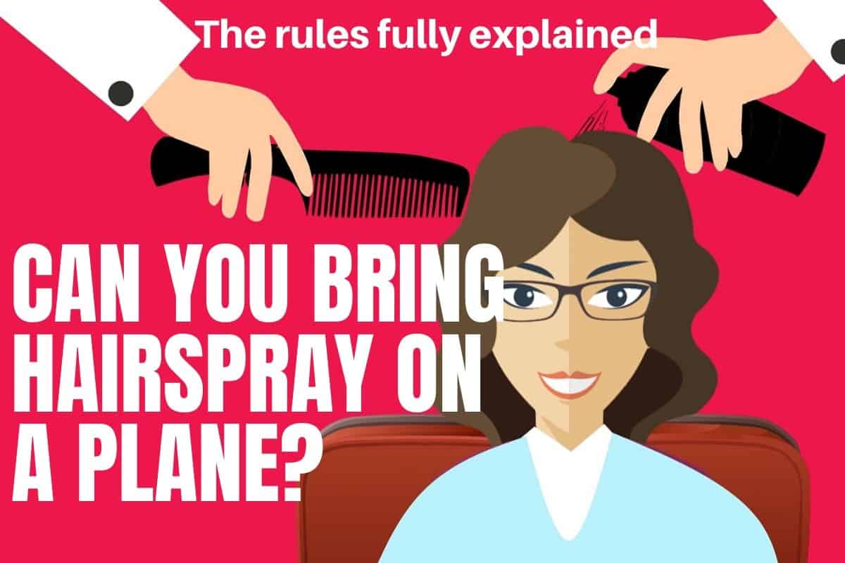 can you bring travel size hairspray on plane