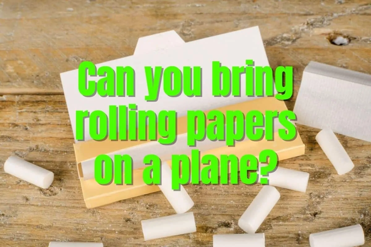 Can you bring rolling papers on a plane