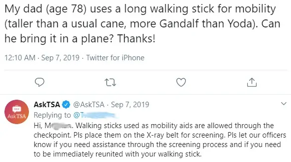 Can you Take a Walking Frame on a Plane? 3