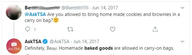 can i bring baked goods on a plane