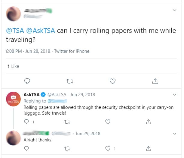 can you bring joint papers on a plane