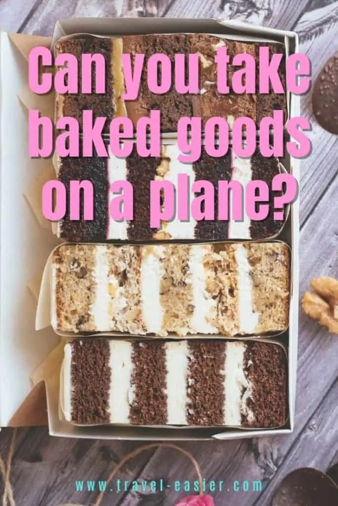 can you take baked goods on an airplane