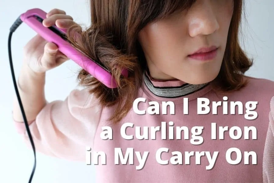 Can You Bring a Curling Iron on A Plane?