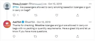 Can You Take Nicotine Gum on a Plane? 1