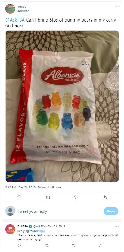 Are gummy bears considered gel