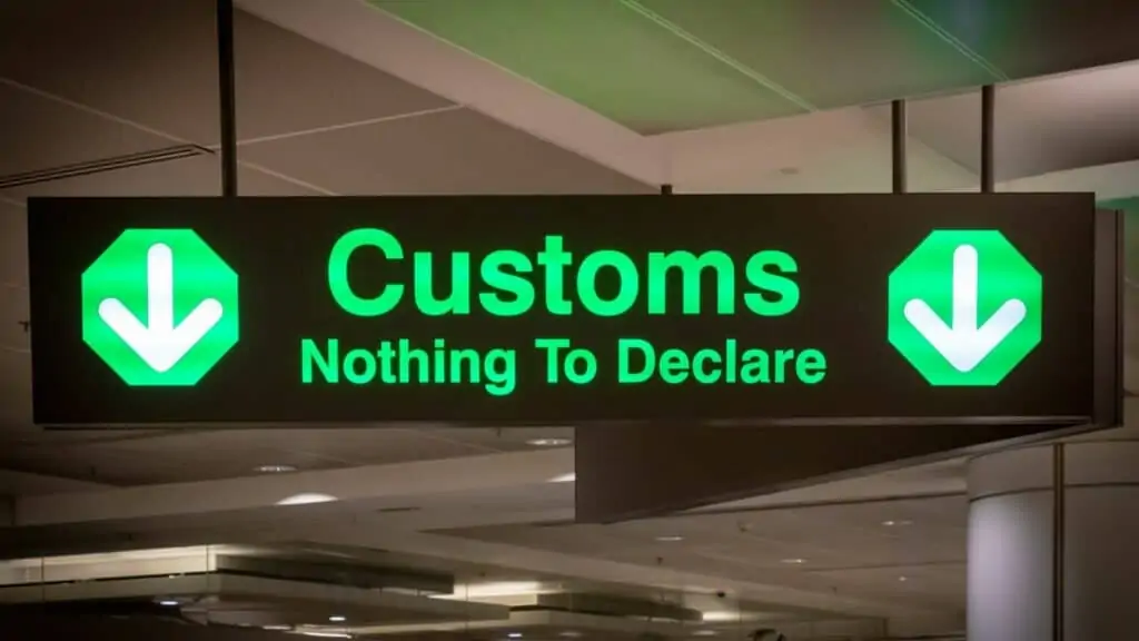 Do you have to declare coffee at Customs?