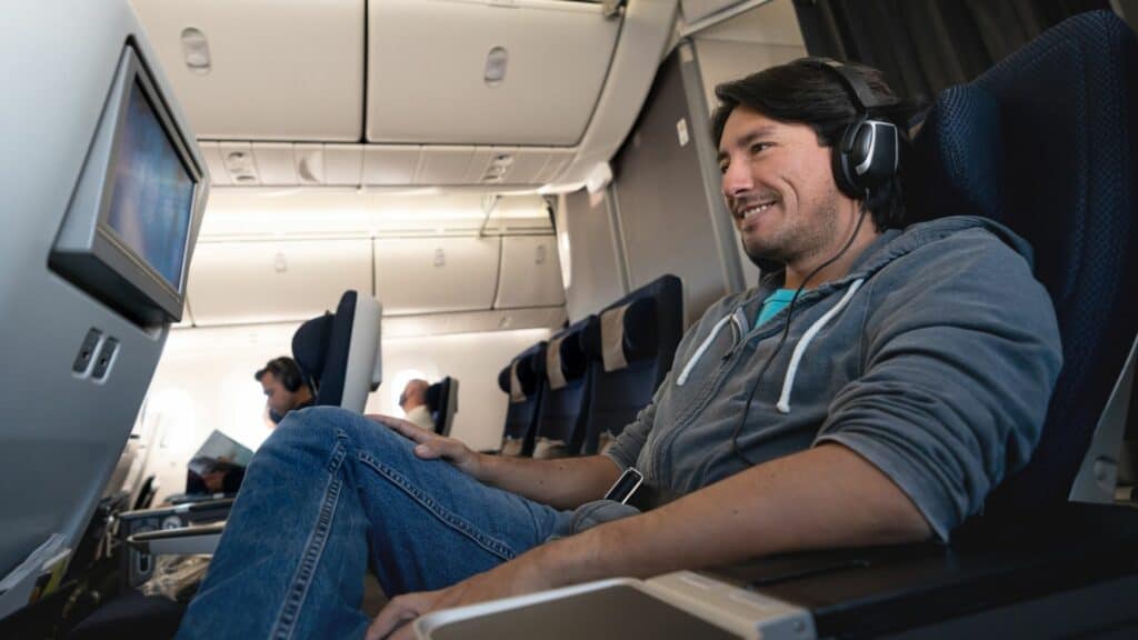 Can I take wired headphones on a plane