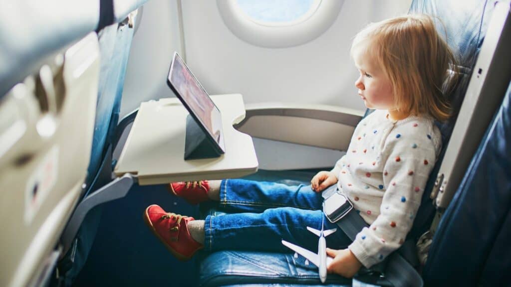 Entertaining a 2-year-old on a flight