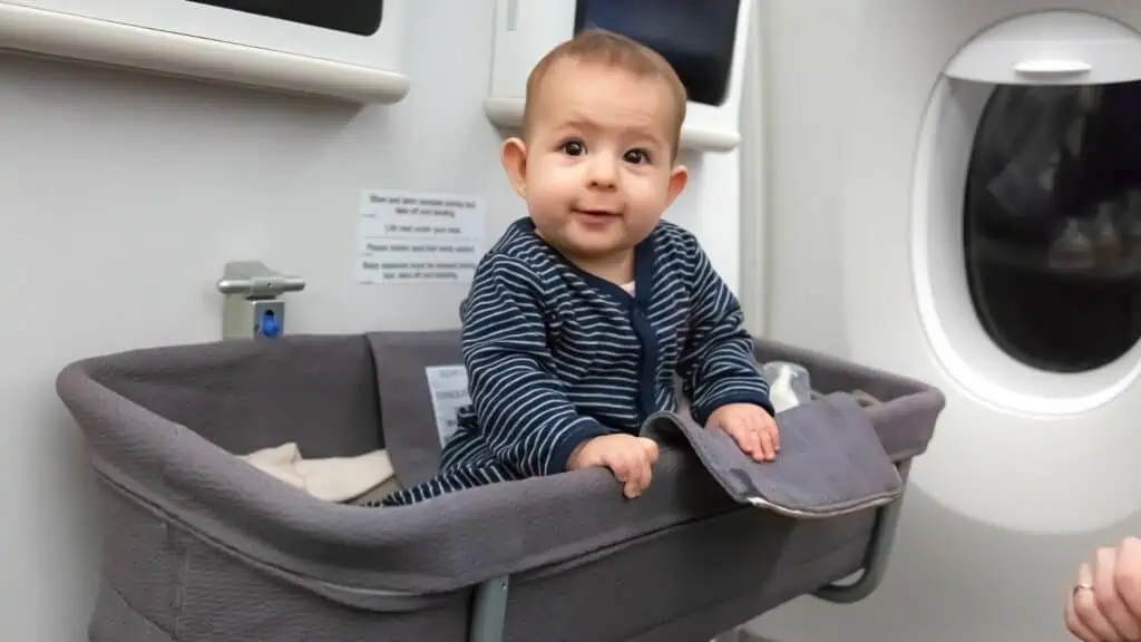 Best place to sit on a plane with a baby