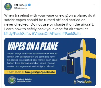 FAA and TSA vape rules