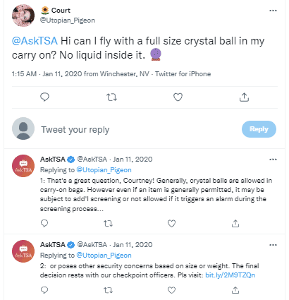 Can you take a crystal ball on a plane