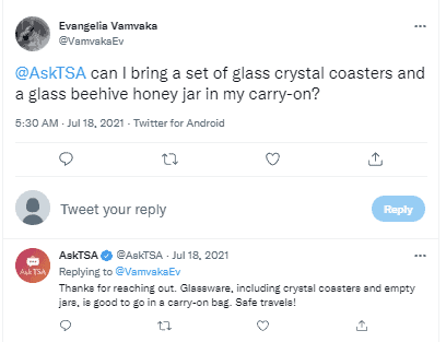 Can you bring crystal glass on a plane