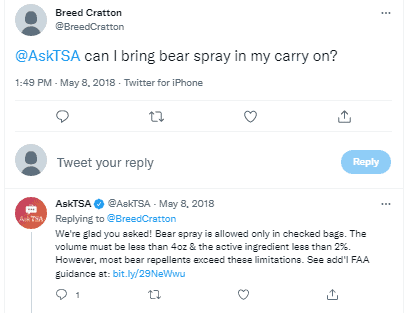 can you fly with bear spray in carry on