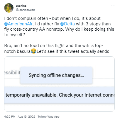 How good is American Airlines Wifi - bad
