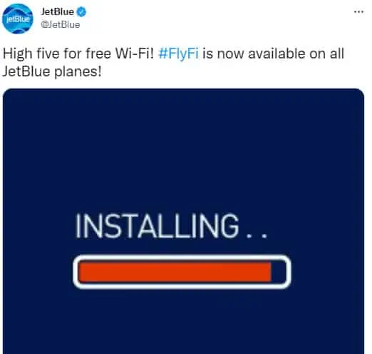How can I tell if my JetBlue flight has wifi
