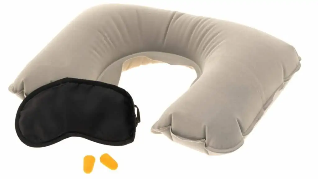 What To Pack For Miami_Comfort Items_Neck Pillow, eye mask and ear plugs