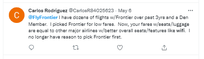 Frontier airlines wifi policy
