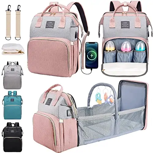 Travel Diaper Bag With Toy Station