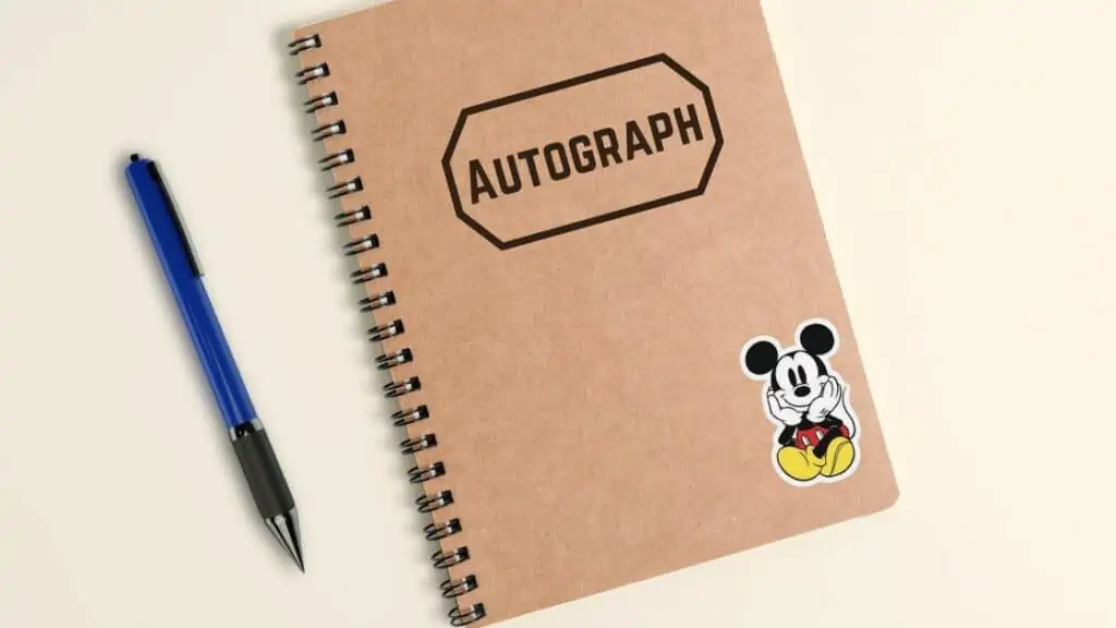 What To Pack For Disneyland_Autograph Notebook
