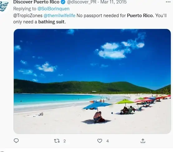 What To Pack For Puerto Rico-Travel tweet Bathing suit