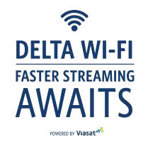 Delta Airlines Streaming Wifi Decal