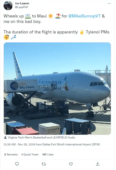 Tylenol PM on a plane