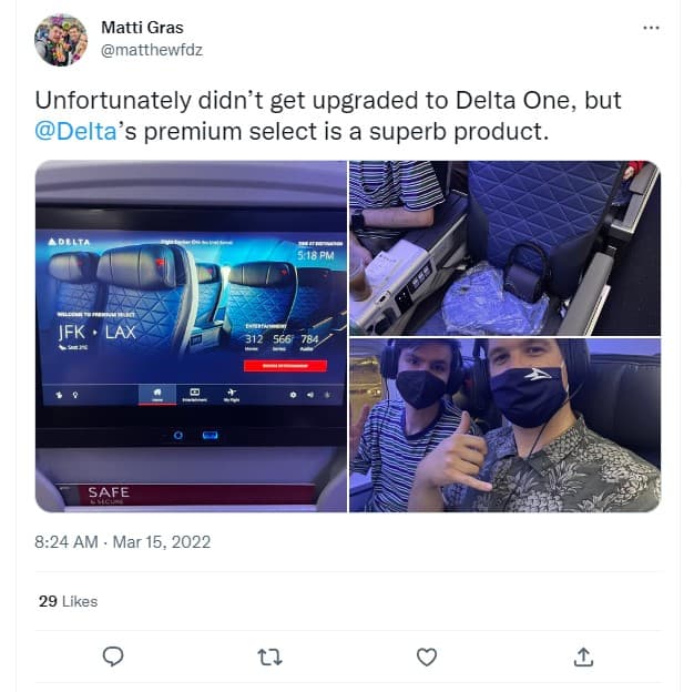 delta one vs premium select