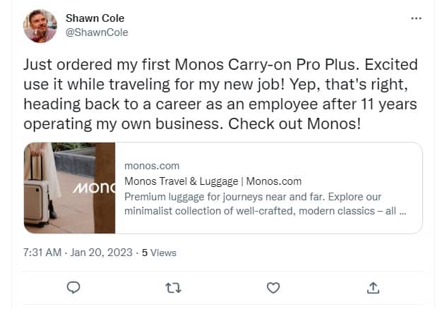 monos carry on pro plus