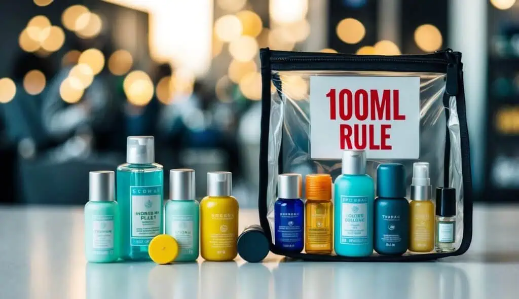 100ml liquids in a liquids bag